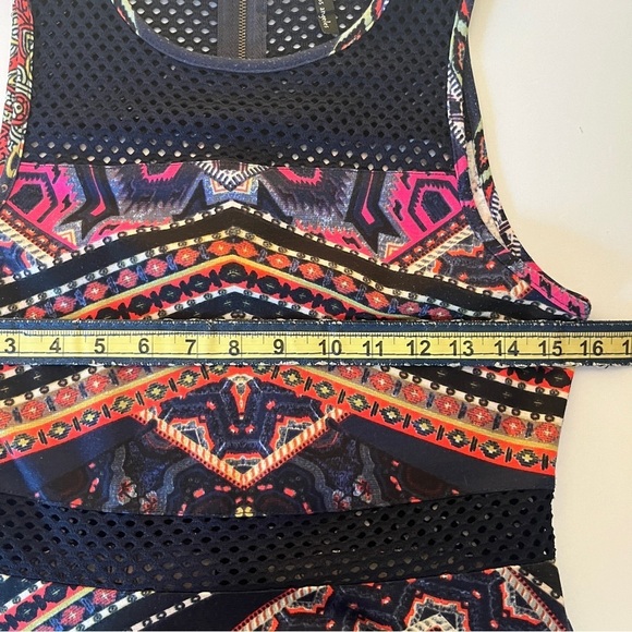 Fire Los Angeles Juniors Navy Blue Lace Sleeveless Skater Dress Size M Medium - Picture 8 of 10